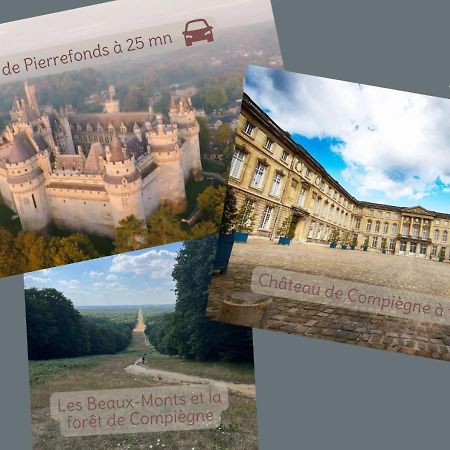 La Briquèterie, charmant appartement au calme, proche de Compiègne et A1 Le Meux Esterno foto